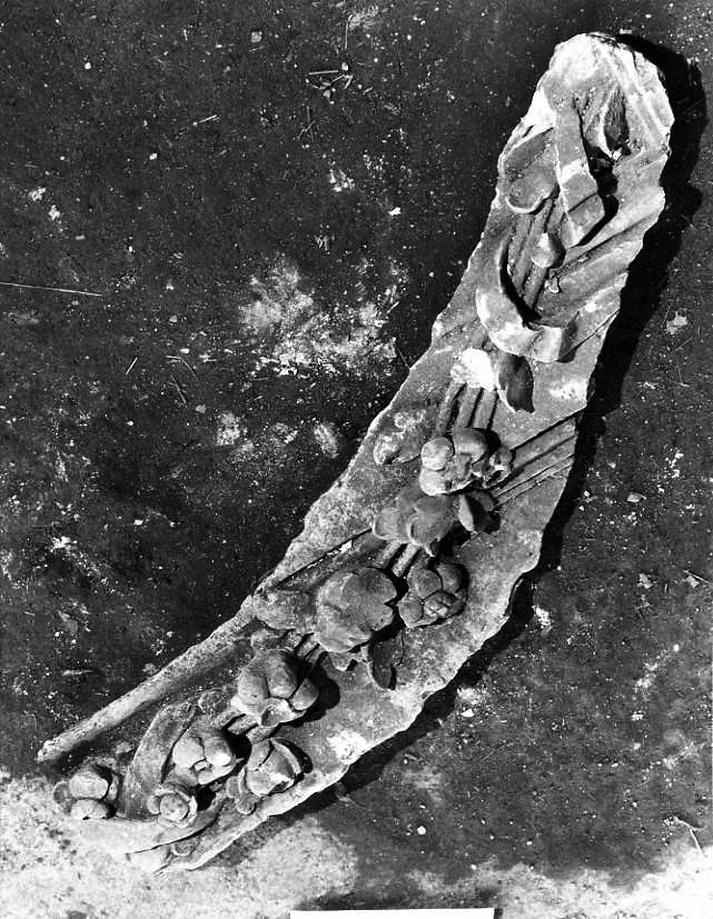 scultura, frammento - bottega campana (sec. XVIII)