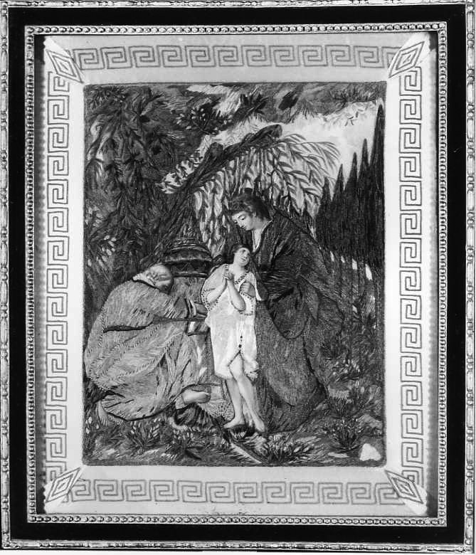 decorazione a ricamo - manifattura campana (fine sec. XVIII)