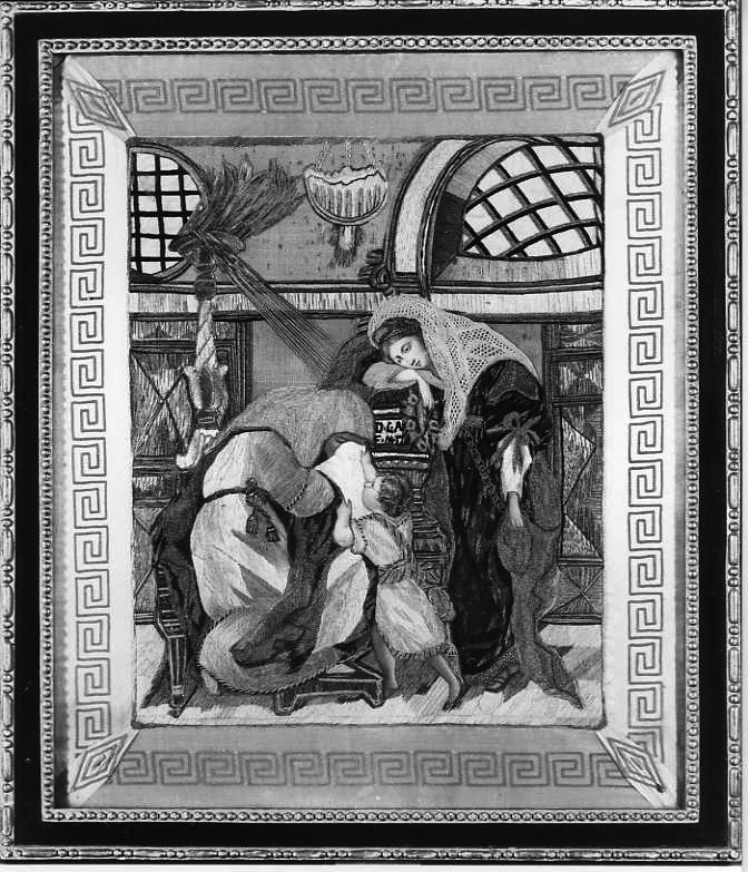 decorazione a ricamo - manifattura campana (fine sec. XVIII)