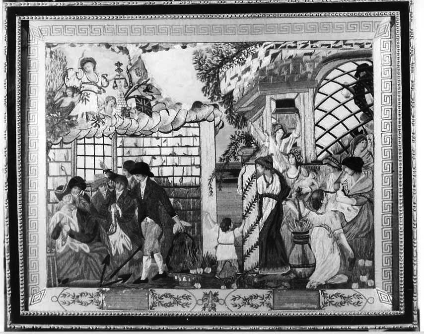 decorazione a ricamo - manifattura campana (fine sec. XVIII)