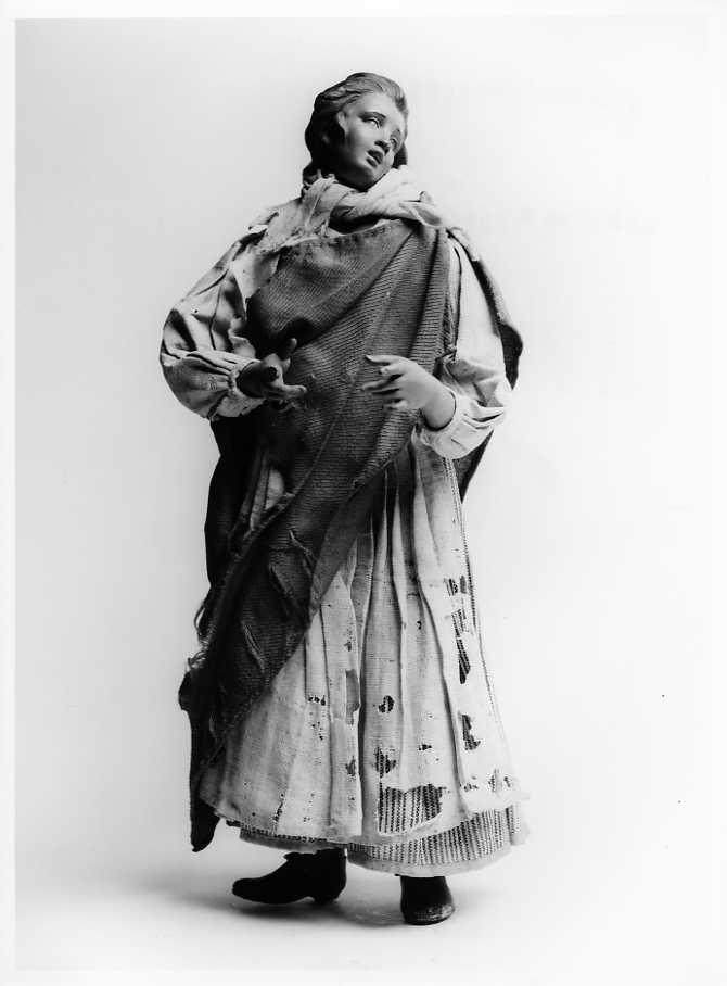 zingara (statuetta di presepio) di Viva Angelo (bottega) (seconda metà sec. XVIII)