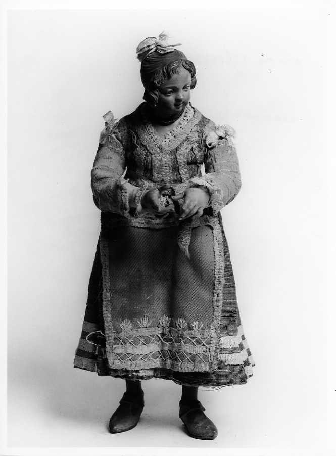 bambina (statuetta di presepio) - bottega napoletana (sec. XVIII)