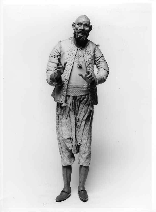 uomo orientale (statuetta di presepio) di Di Franco Salvatore (sec. XVIII)