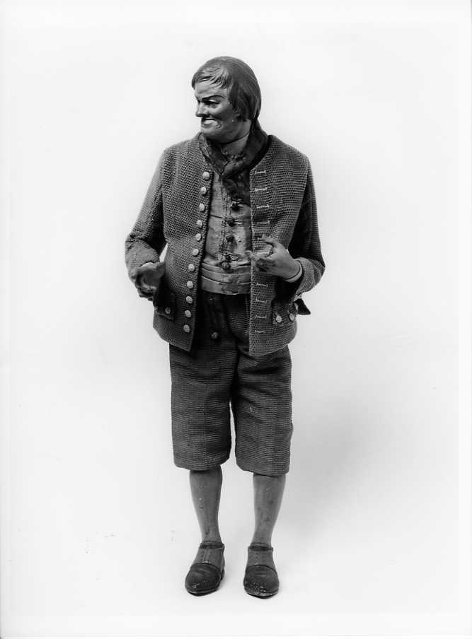 pastore (statuetta di presepio) di Celebrano Camillo (bottega) (sec. XIX)