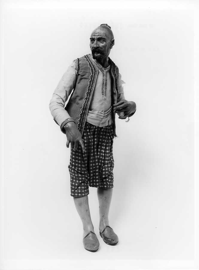 uomo orientale (statuetta di presepio) di Mosca Lorenzo (seconda metà sec. XVIII)