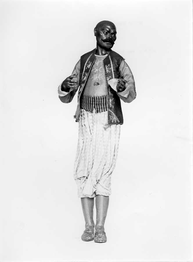 uomo orientale (statuetta di presepio) di Mosca Lorenzo (seconda metà sec. XVIII)