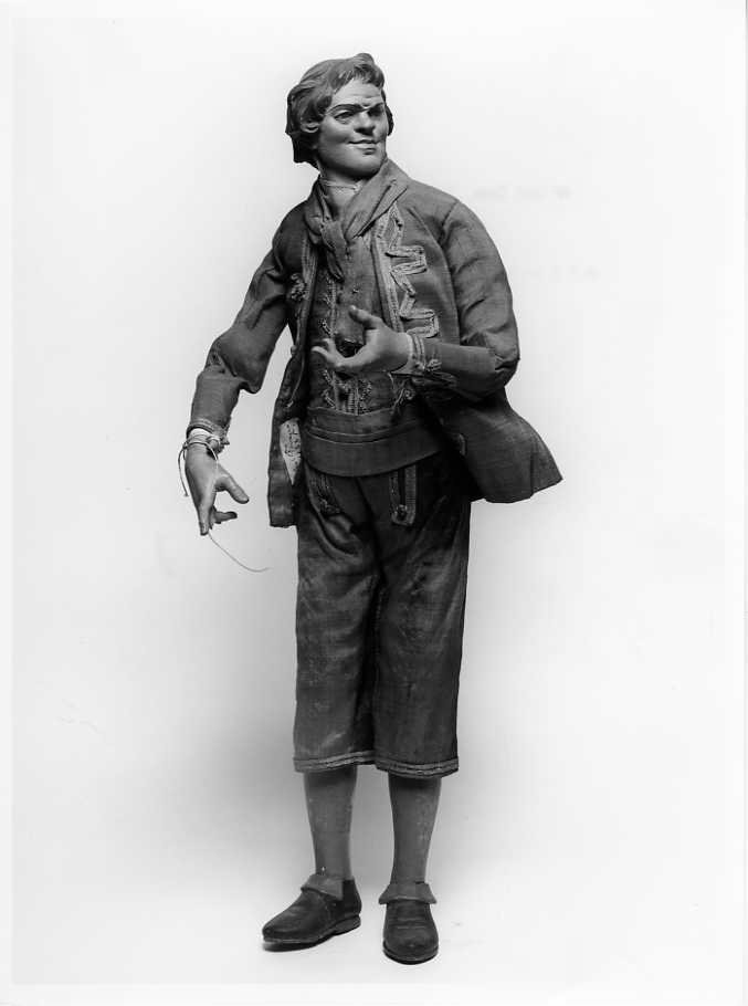 pastore (statuetta di presepio) di Celebrano Camillo (bottega) (seconda metà sec. XVIII)