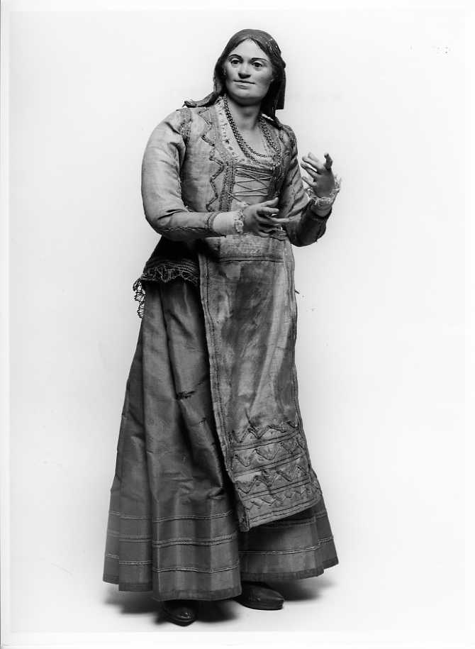 donna (statuetta di presepio) di Celebrano Camillo (seconda metà sec. XVIII)