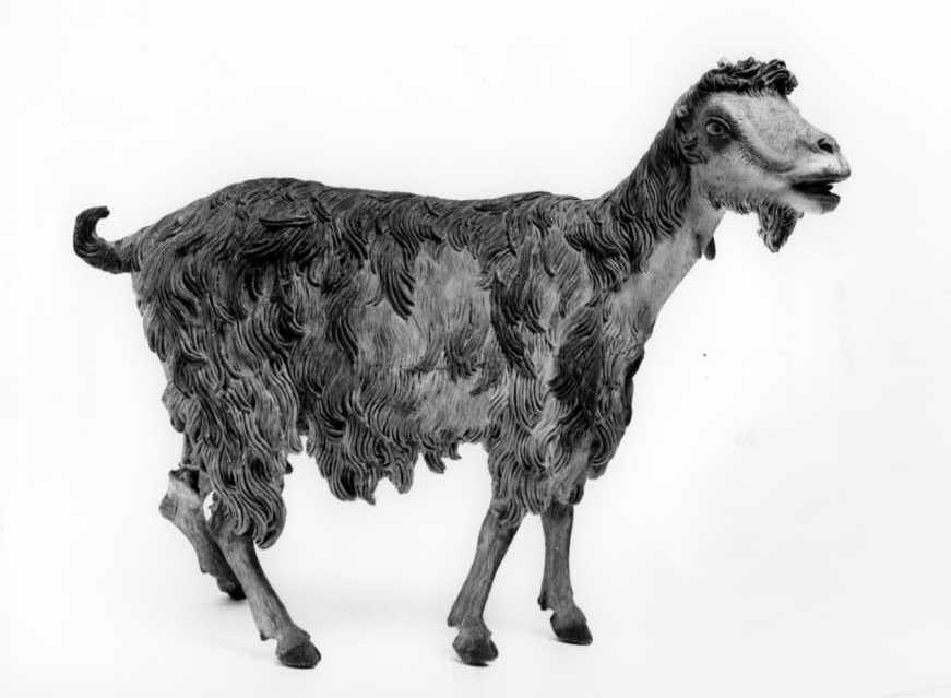 capra (statuetta di presepio) di Vassallo Saverio (seconda metà sec. XVIII)