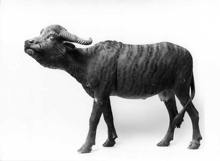 bufalo (statuetta di presepio) di Gallo Francesco (prima metà sec. XIX)