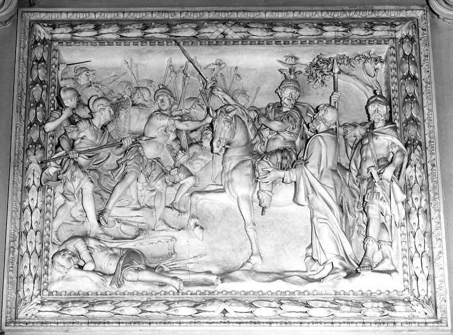 episodio della seconda guerre punica (rilievo) di Persico Paolo (attribuito) (seconda metà sec. XVIII)