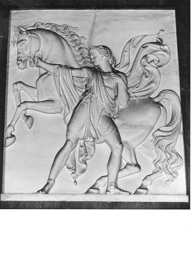 Alessandro doma un cavallo (rilievo) di Calì Gennaro (sec. XIX)