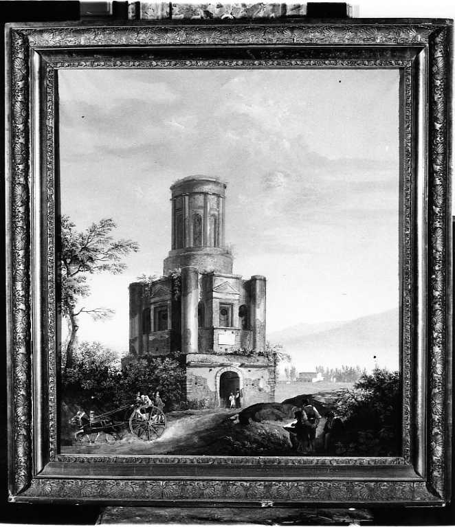 veduta di città (dipinto) di Fergola Salvatore (prima metà sec. XIX)