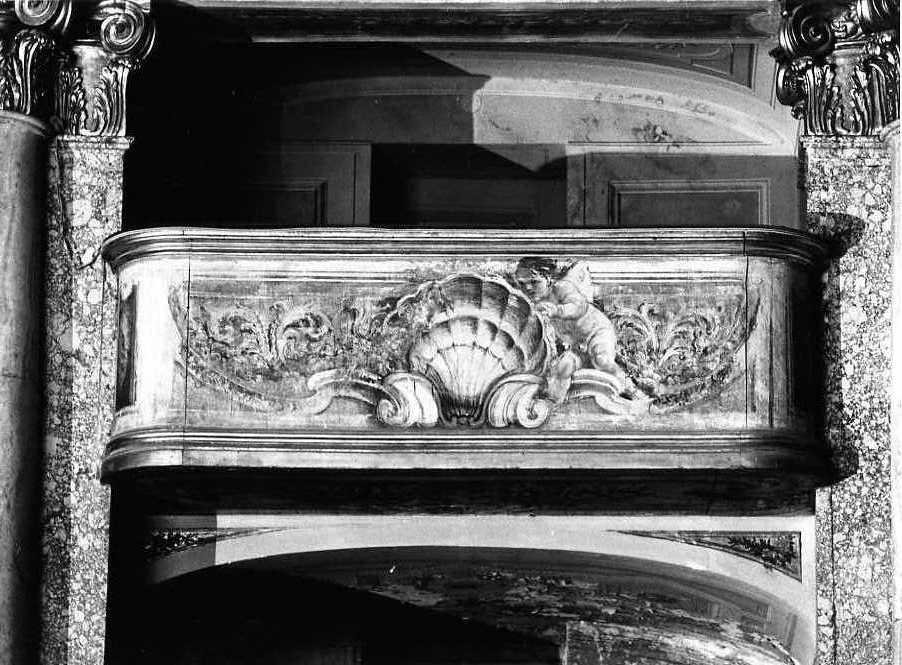 motivi decorativi vegetali con putti alati (scultura) di Magri Gaetano, La Gamba Crescenzo (sec. XVIII)