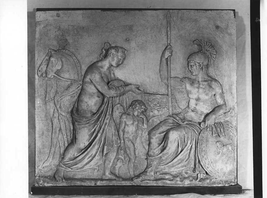 Marte e Venere (rilievo) di Villareale Valerio (sec. XIX)