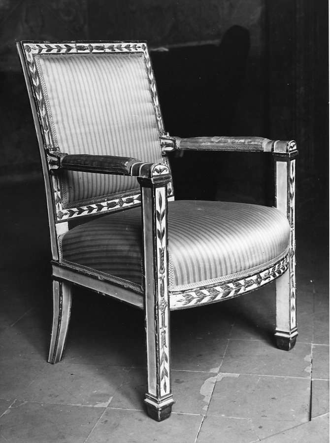 poltroncina, serie - bottega campana (seconda metà sec. XVIII)