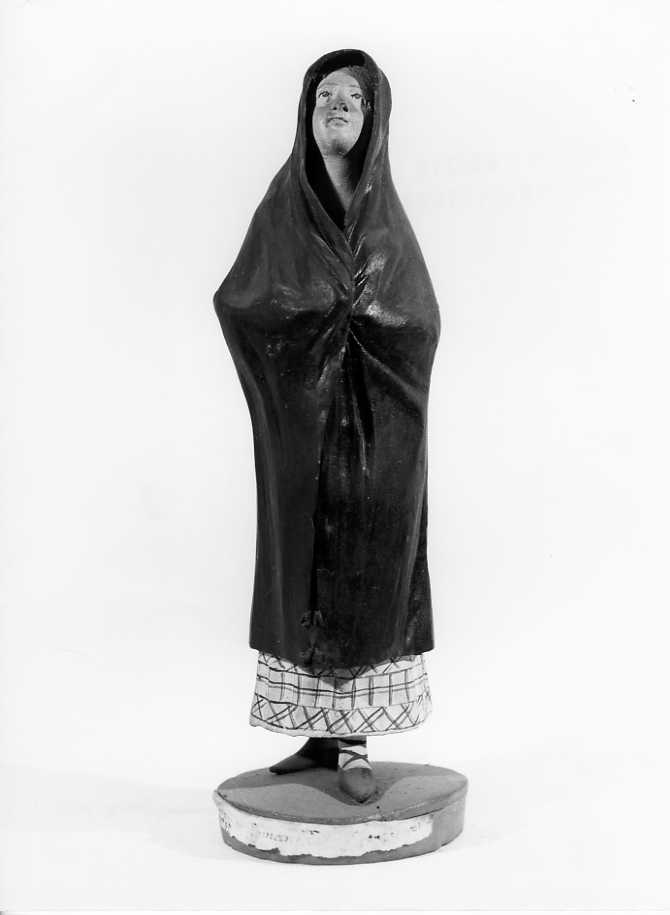figura femminile (statuetta di presepio) - bottega siciliana (sec. XIX)