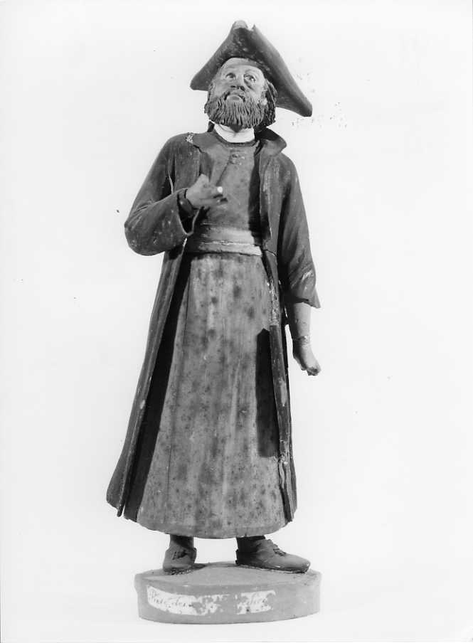 figura maschile (statuetta di presepio) - bottega siciliana (sec. XIX)