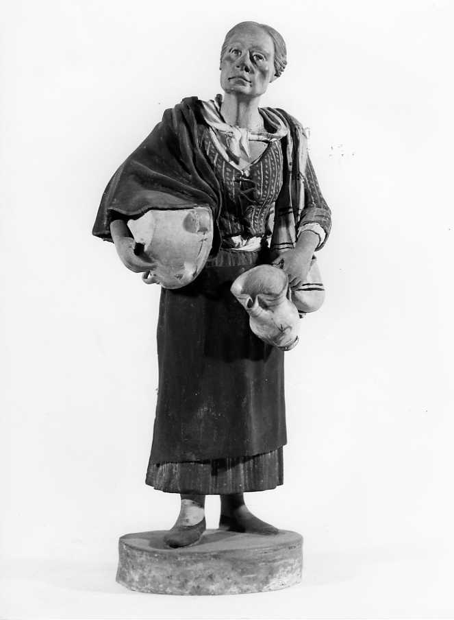figura femminile (statuetta di presepio) - bottega siciliana (sec. XIX)