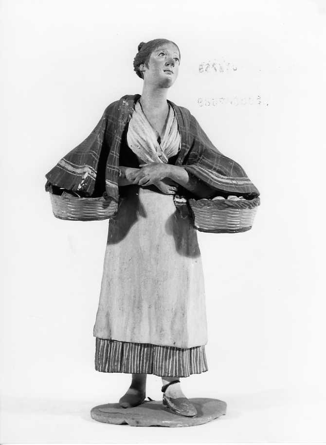 figura femminile (statuetta di presepio) - bottega siciliana (sec. XIX)
