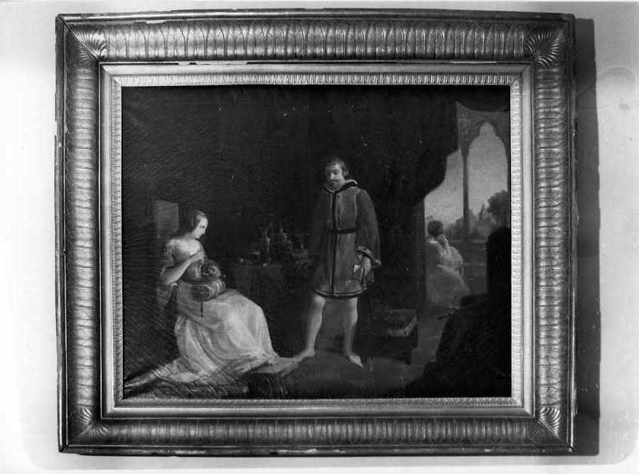 Bice nel Castello di Rosato (dipinto) di Petrocelli Vincenzo (metà sec. XIX)