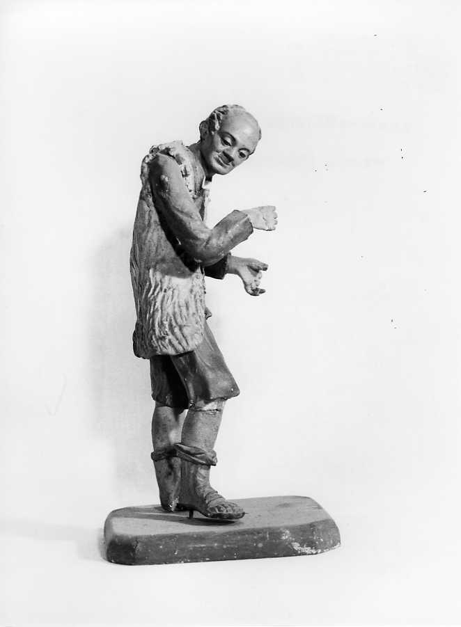 figura maschile (statuetta di presepio) - bottega siciliana (sec. XIX)