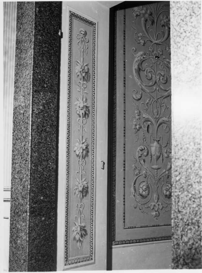 motivi decorativi vegetali (decorazione pittorica) - ambito napoletano (sec. XVIII)