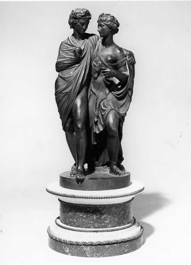 Bacco e Arianna (gruppo scultoreo, opera isolata) di Righetti Francesco (sec. XIX)