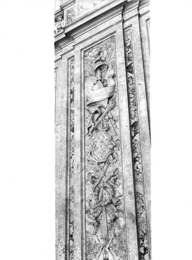 TROFEI MILITARI (rilievo) - ambito italiano (seconda metà sec. XVIII)