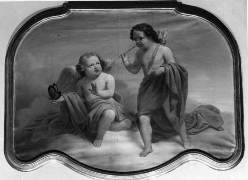Due putti (dipinto) - ambito italiano (seconda metà sec. XIX)