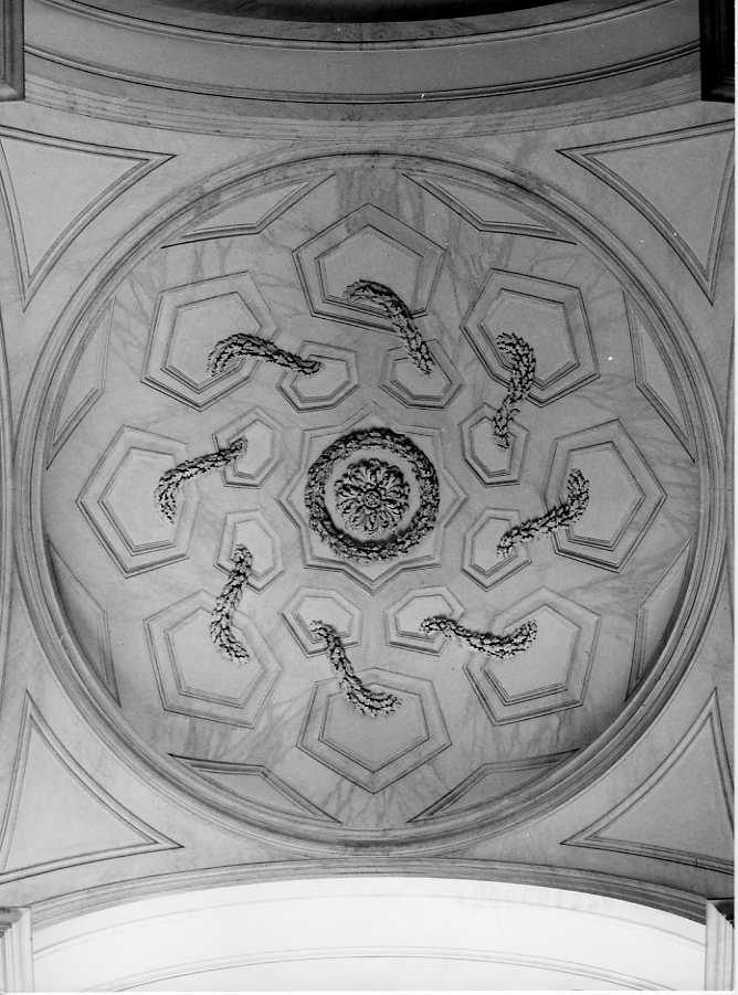 Volta plastica raffigurante motivi geometrici, Volta (scultura, elemento d'insieme) di Brunelli Angelo (terzo quarto sec. XVIII)