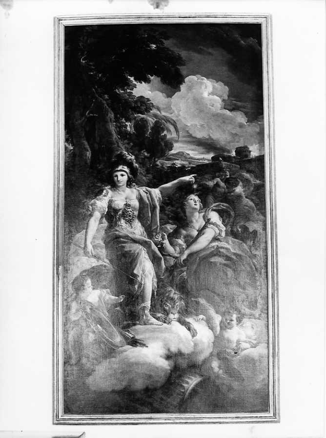 La Fortezza e la Vigilanza, Scena allegorica (dipinto) di Giaquinto Corrado (seconda metà sec. XVIII)