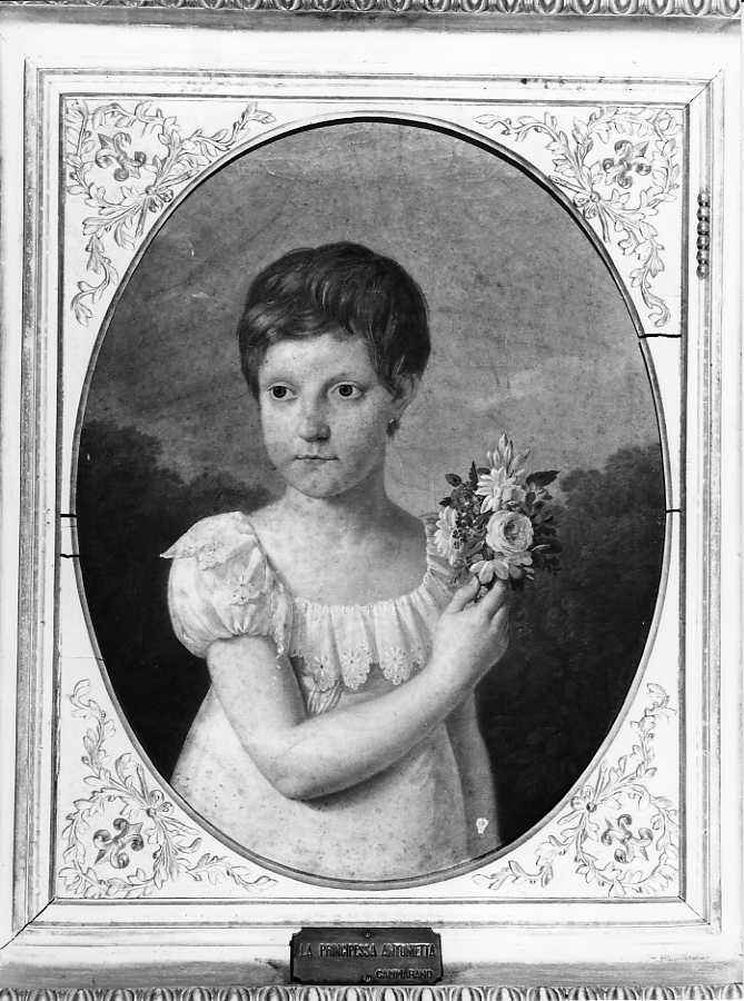 La principessa Antonia Maria, ritratto della principessa Antonia Maria di Borbone (dipinto, serie) di Cammarano Giuseppe (attribuito) (primo quarto sec. XIX)