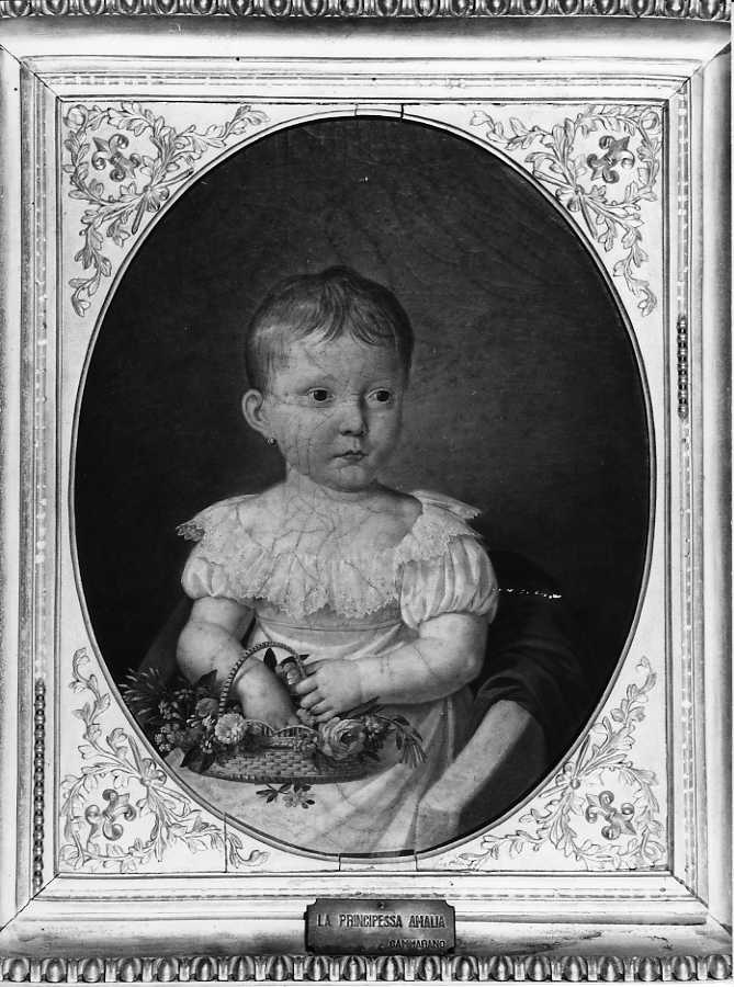 La principessa Amalia Maria, ritratto della principessa Amalia Maria di Borbone (dipinto, serie) di Cammarano Giuseppe (attribuito) (primo quarto sec. XIX)