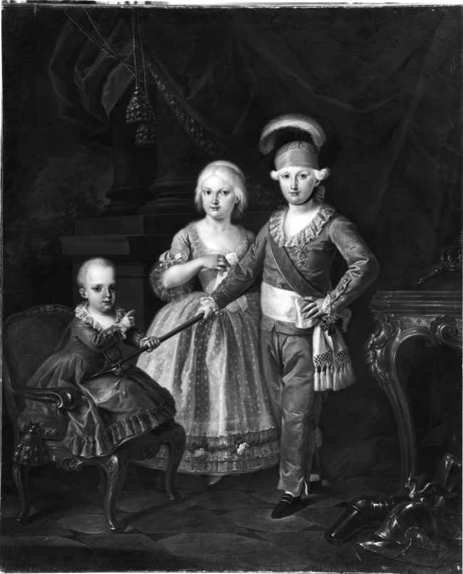 I figli di Carlo III (dipinto) di Bonito Giuseppe (seconda metà sec. XVIII)