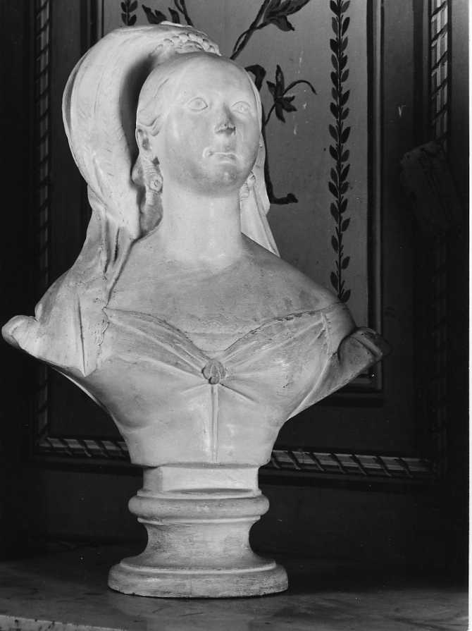 Regina Maria Cristina di Savoia, prima moglie di Ferdinando II, Ritratto (scultura, opera isolata) - ambito italiano (prima metà sec. XIX)