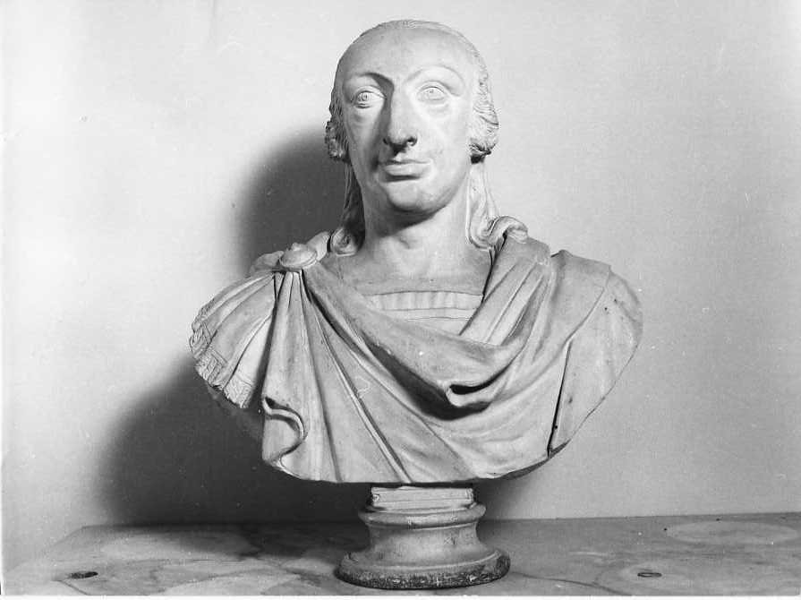 Ferdinando IV, busto di Ferdinando IV di Borbone (busto, opera isolata) di Calì Antonio (attribuito) (primo quarto sec. XIX)