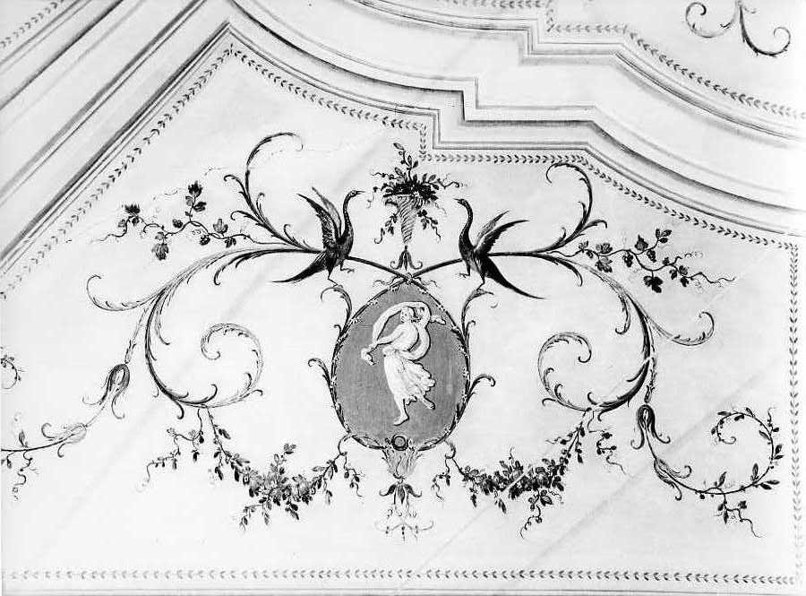 Figure mitologiche e motivi vegetali, Motivi Decorativi (dipinto, elemento d'insieme) - bottega napoletana (seconda metà sec. XVIII)