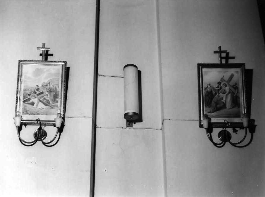 stazioni della via crucis (stampa, serie) di Secchi Claudio (sec. XX)