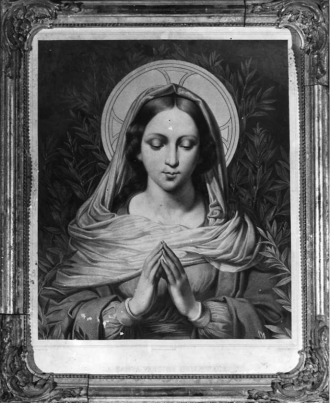 Vergine della Pace, Madonna (stampa) di Juvara Tommaso Aloisio, De Vivo Tommaso (prima metà sec. XIX)