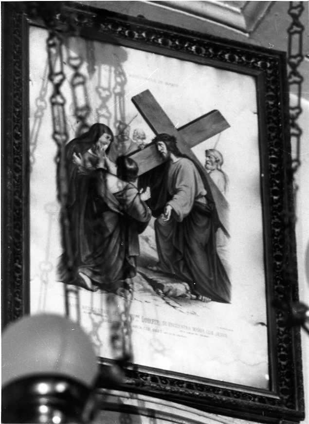 Cristo incontra la Madonna sulla via del Calvario (stampa) - ambito campano (sec. XIX)