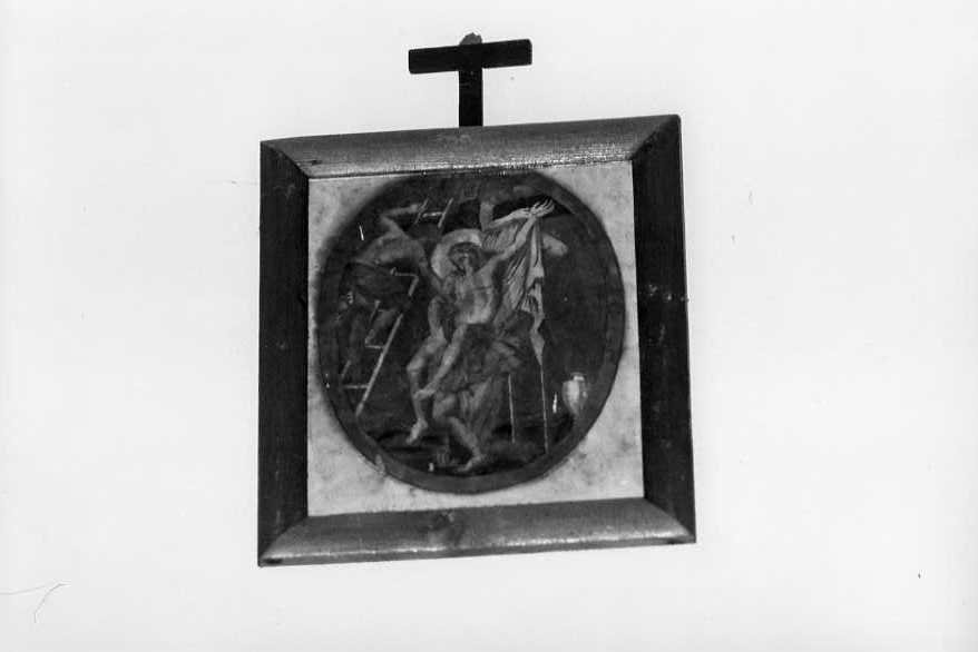 Cristo issato sulla croce (stampa) - ambito campano (sec. XIX)