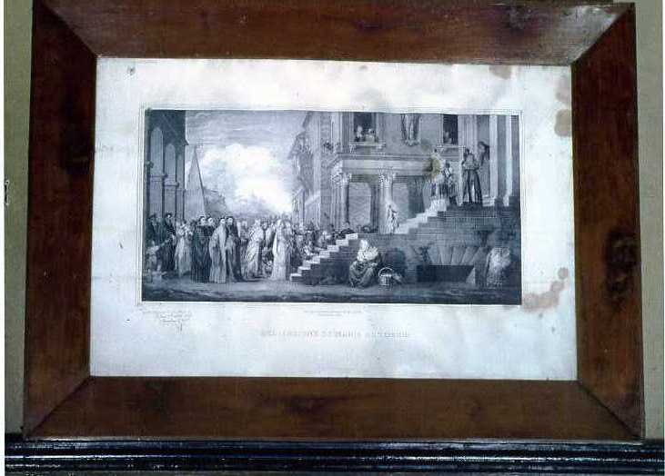 presentazione di Maria Vergine al tempio (stampa) di Rizzardini Cecilio (sec. XIX)