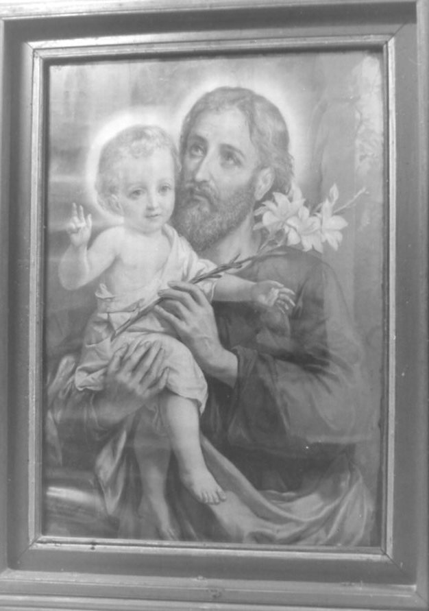 San Giuseppe e Gesù Bambino (stampa) - ambito campano (inizio sec. XX)