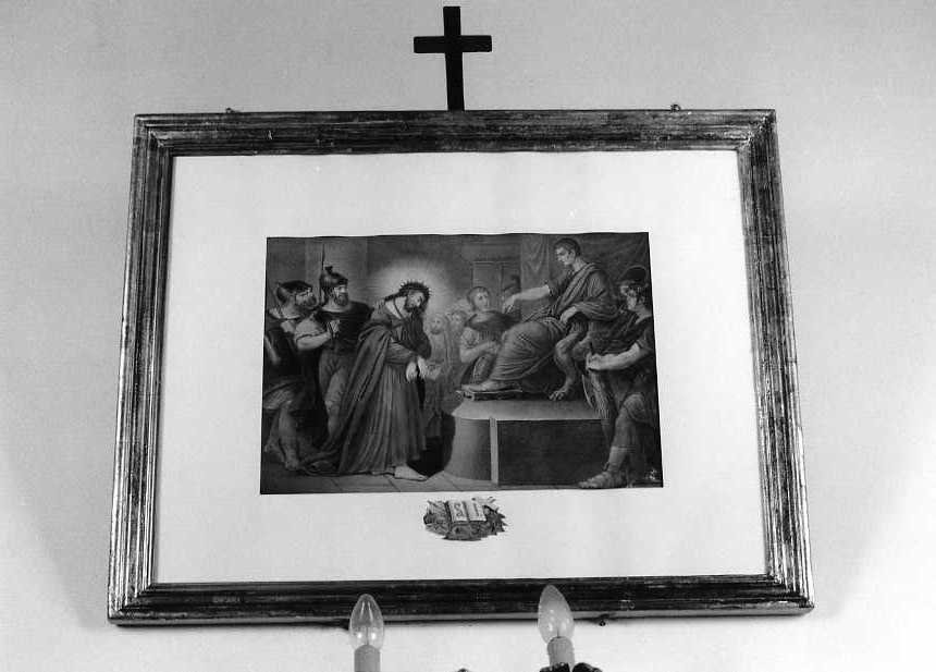 stazione I: Gesù condannato a morte (stampa) - ambito campano (inizio sec. XX)