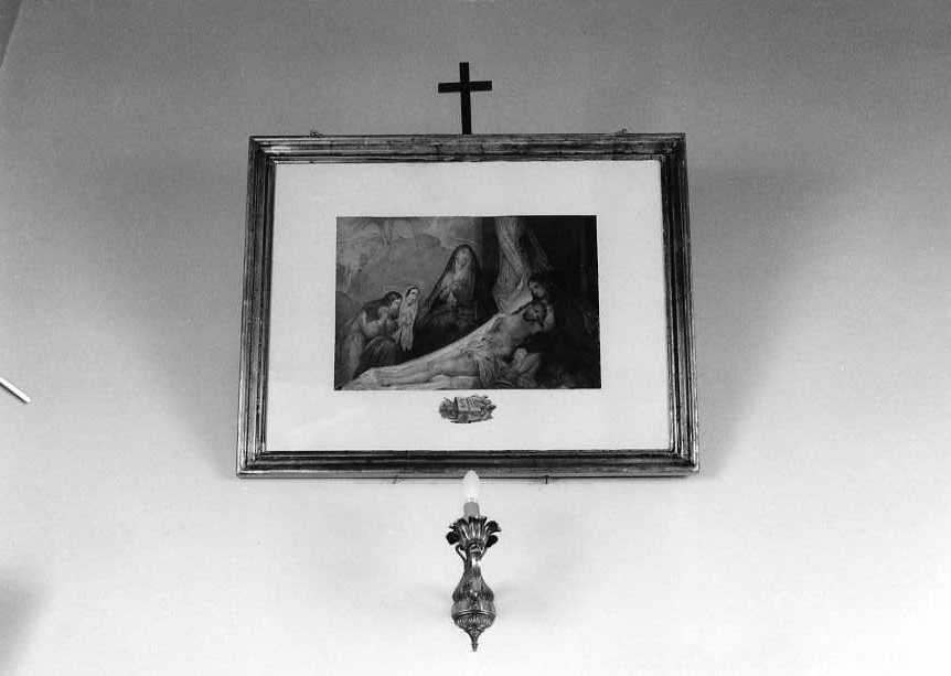 stazione XIII: Gesù deposto dalla croce (stampa) - ambito campano (inizio sec. XX)