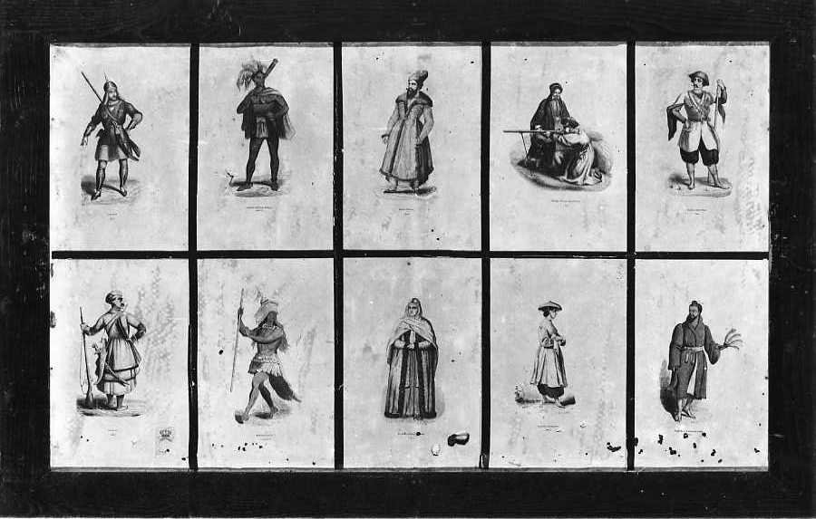 Costumi orientali, Litografia colorata (stampa, serie) di Dans, Mercier Philippe, Lisbet L, Deley (seconda metà sec. XVIII)