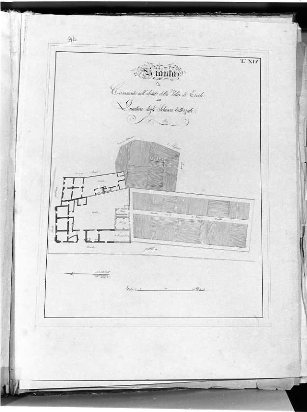 planimetria (disegno) - ambito napoletano (prima metà sec. XIX)
