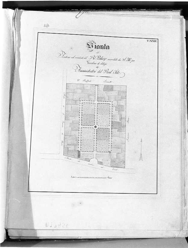 planimetria (disegno) - ambito napoletano (prima metà sec. XIX)