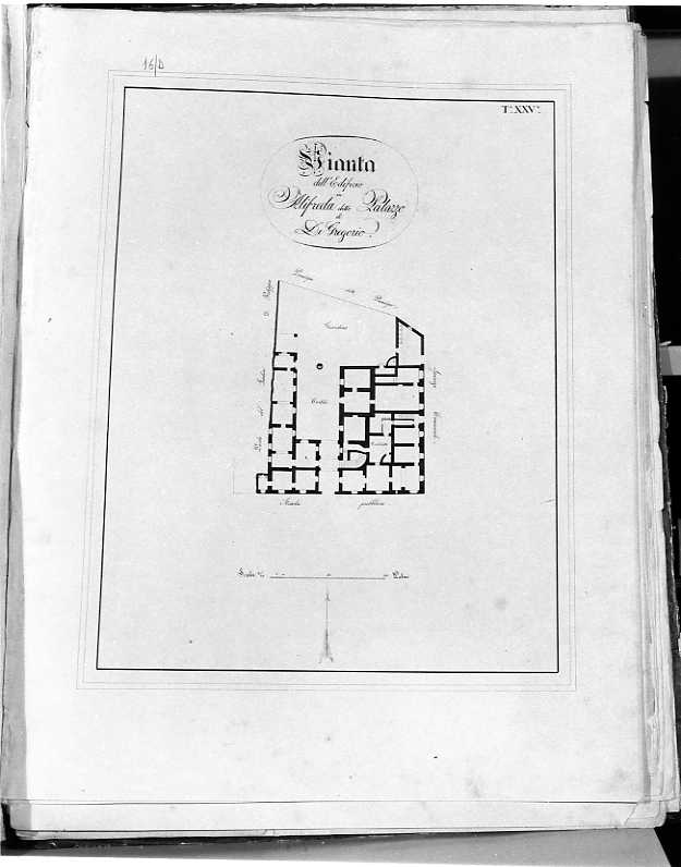 planimetria (disegno) - ambito napoletano (prima metà sec. XIX)